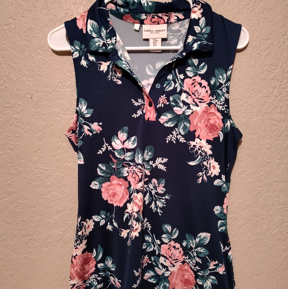 Women's Size Medium Laura Ashley Golf & Tennis Floral Dress